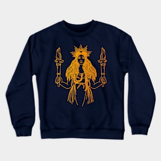 Golden Moon Goddess Hekate Crewneck Sweatshirt